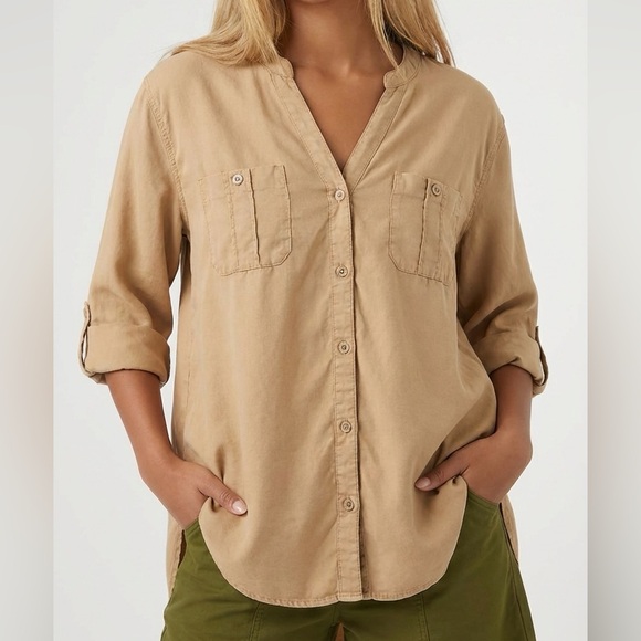Tommy Bahama Tops - Tommy Bahama Beige Shirt XL